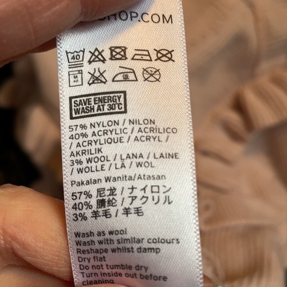 SOFT PINK RUFFLE SWEATER - Picture 6 of 6